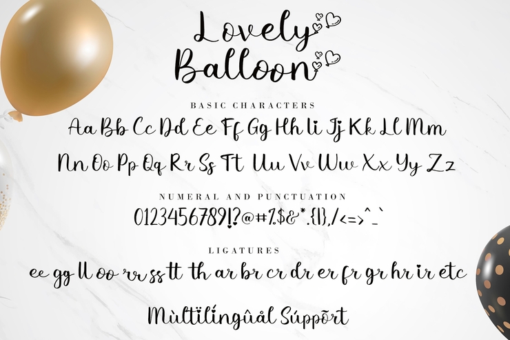 Lovely Balloon字体 1