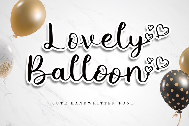Lovely Balloon字体 9