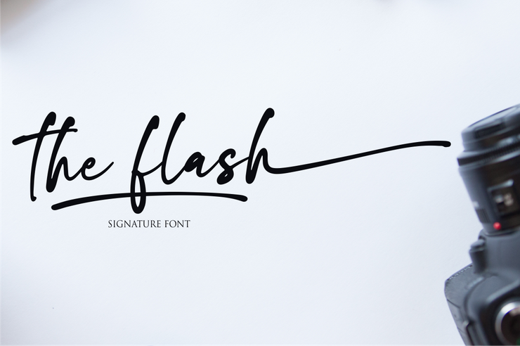 The flash字体 6