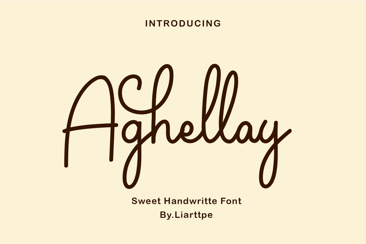Aghellay字体 4