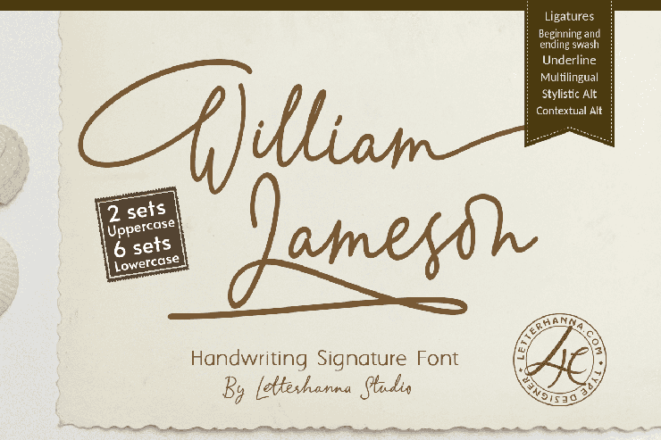 William Jameson字体 1