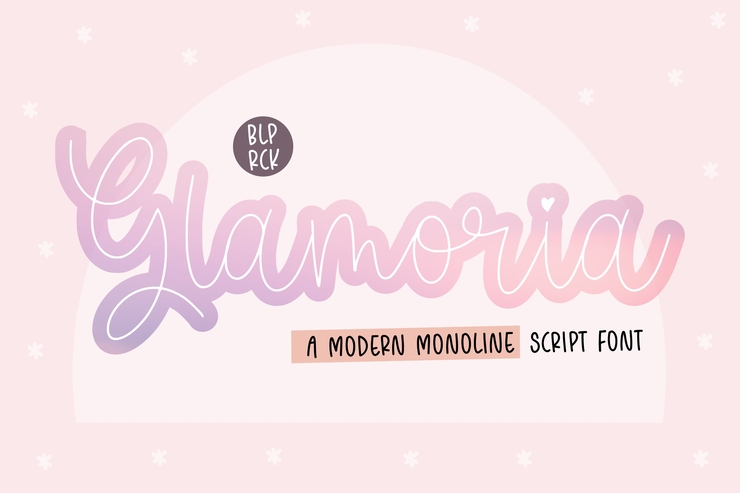 Glamoria字体 1