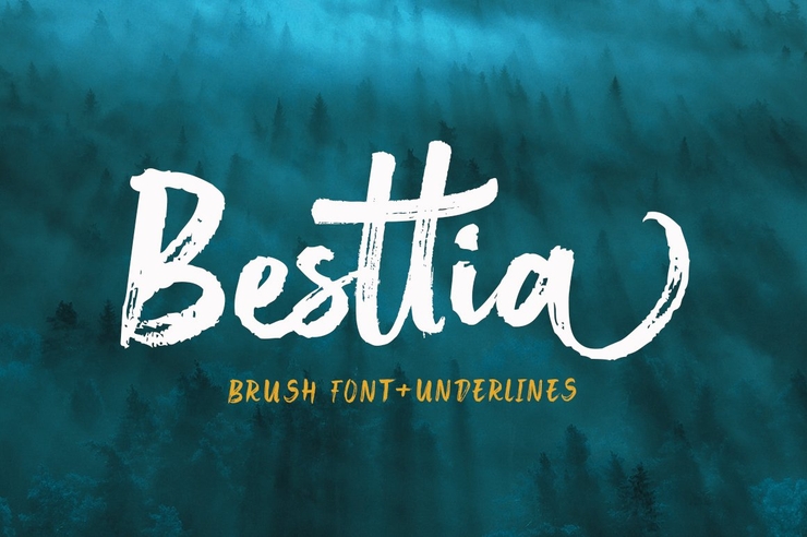Besttia Brush字体 8