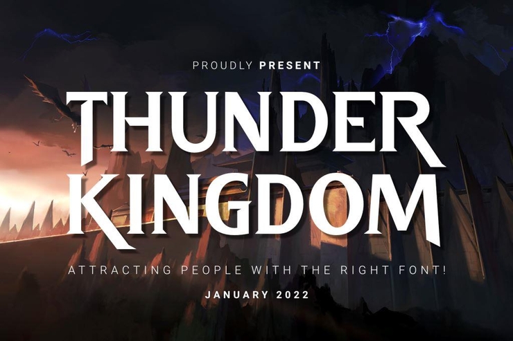 Thunder Kingdom字体 6