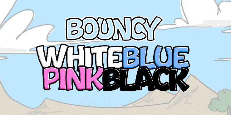 Bouncy White字体 6