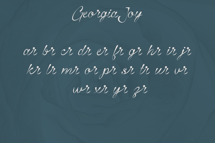 Georgia Joy字体 2