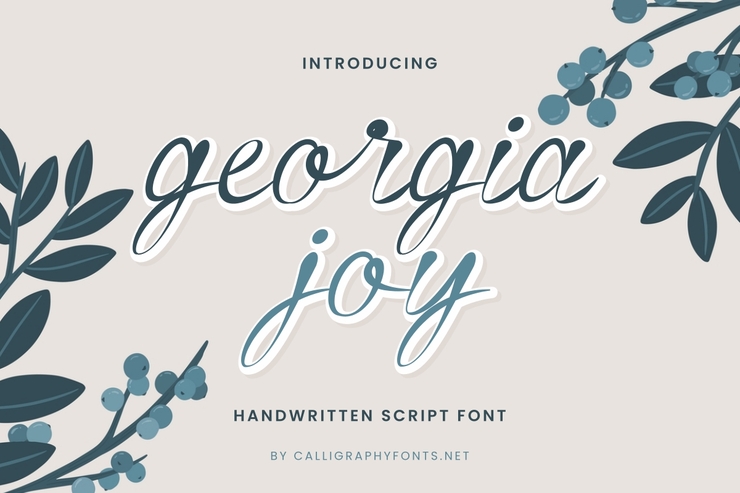 Georgia Joy字体 3