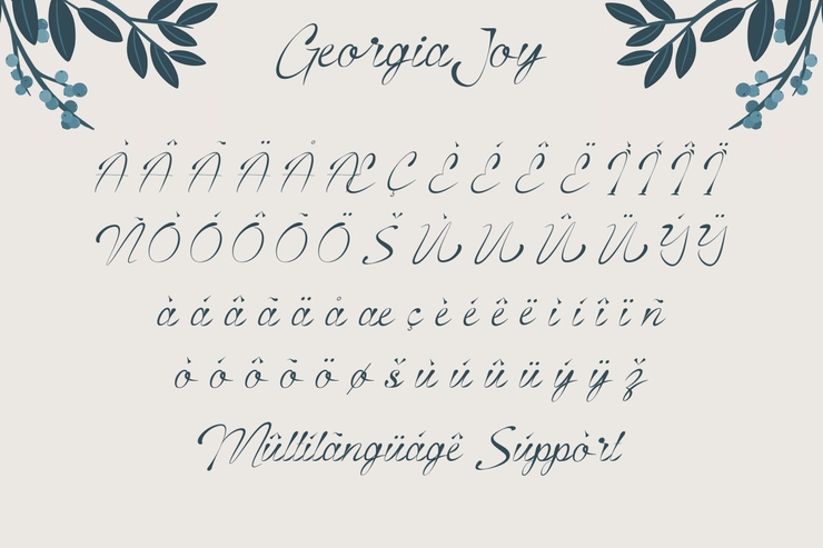 Georgia Joy字体 9