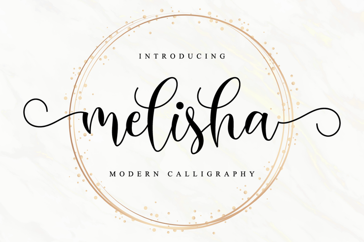 Melisha字体 1