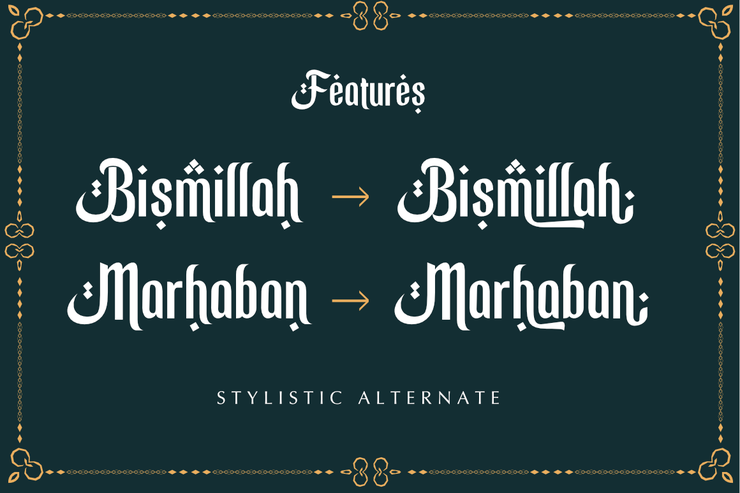 Ramadhan Mubarok字体 1