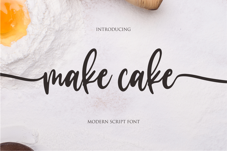 make cake字体 4