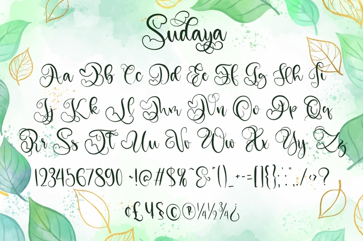 Sudaya字体 1