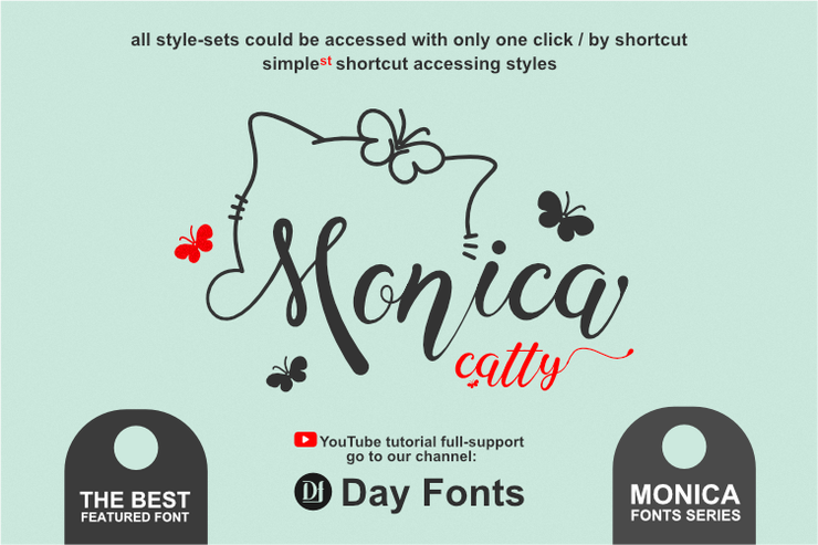 Monica Catty字体 2