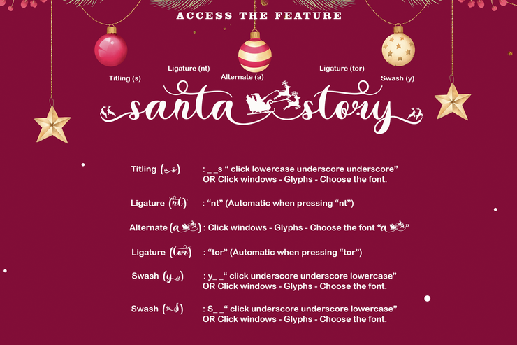 Santa Story字体 7