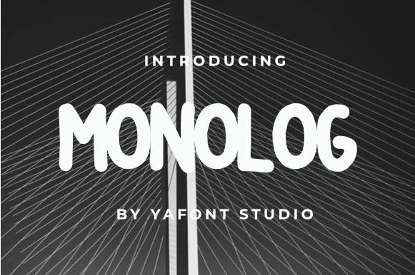 MONOLOG字体 1