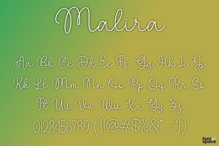 Malira字体 1