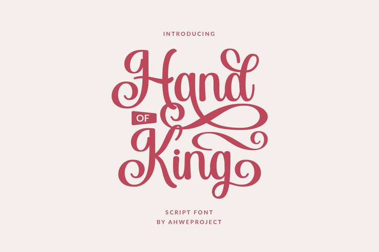 Hand of King字体 4