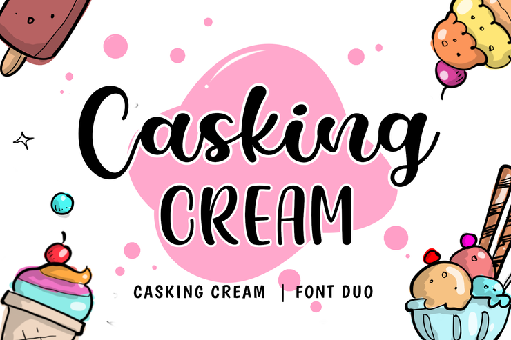 Casking Cream字体 5