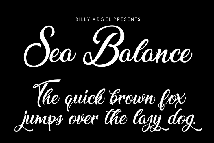 Sea Balance字体 1