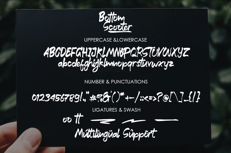 Bottom Scooter字体 3