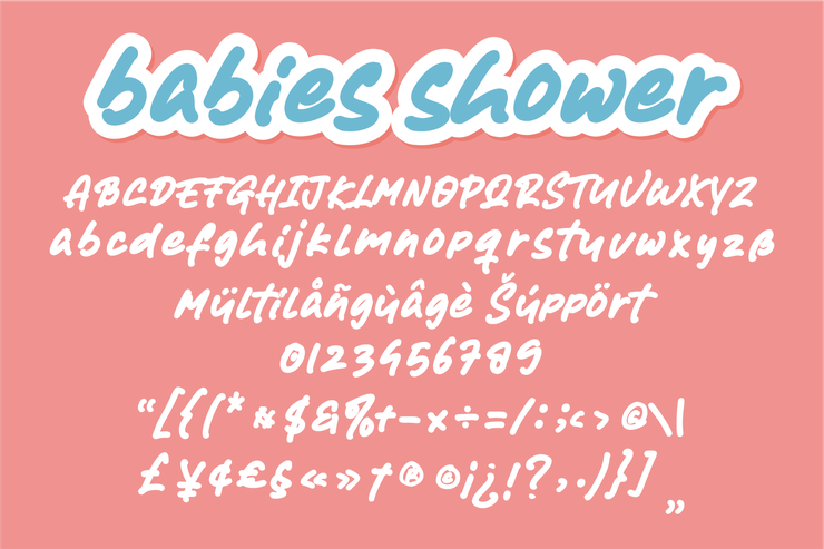 Babies Shower字体 1