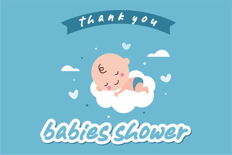 Babies Shower字体 4