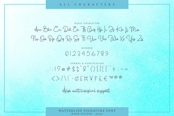 Watterline字体 2