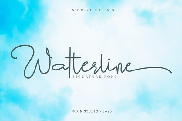 Watterline字体 3