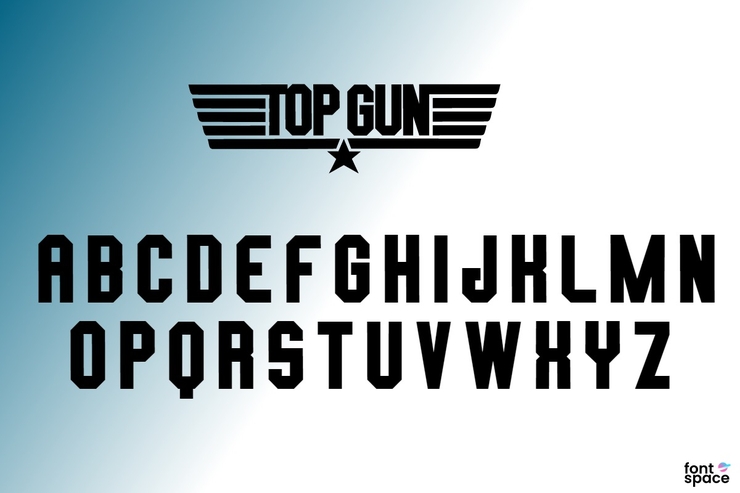 TOP GUN字体 1