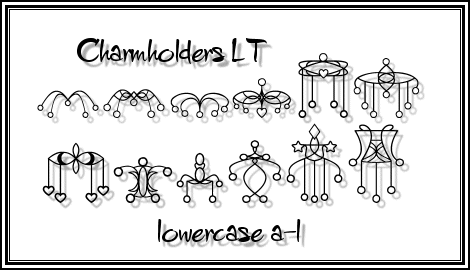 Charm Holders LT字体 1
