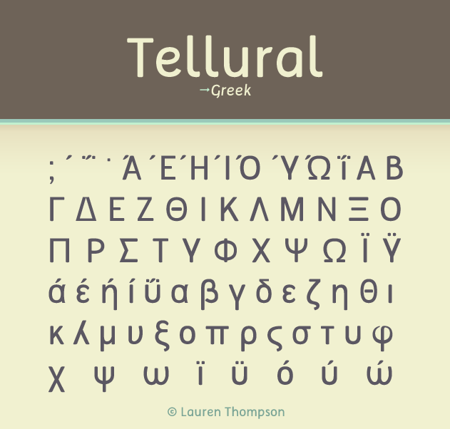 Tellural字体 4