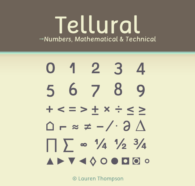 Tellural字体 9