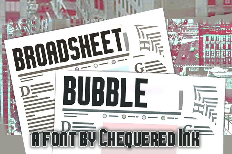 Broadsheet Bubble字体 1