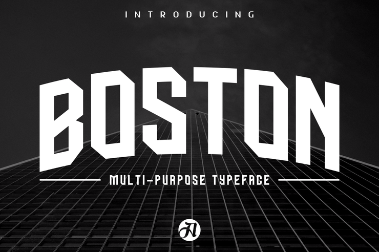 Boston Caps字体 2