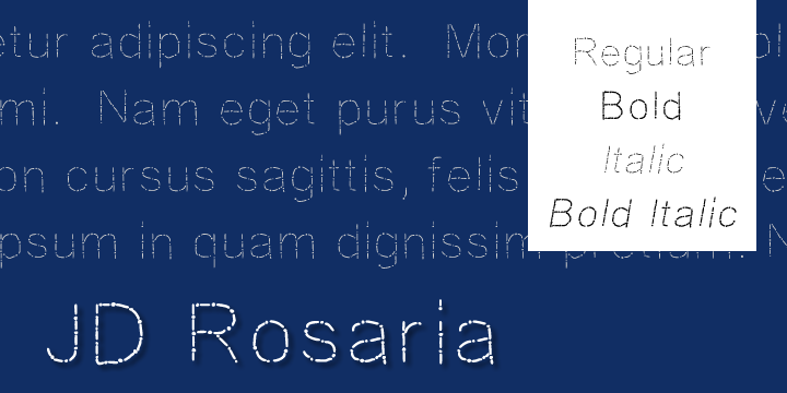 JD Rosaria字体 1