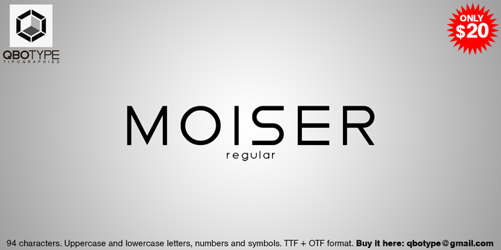 Moiser字体 3
