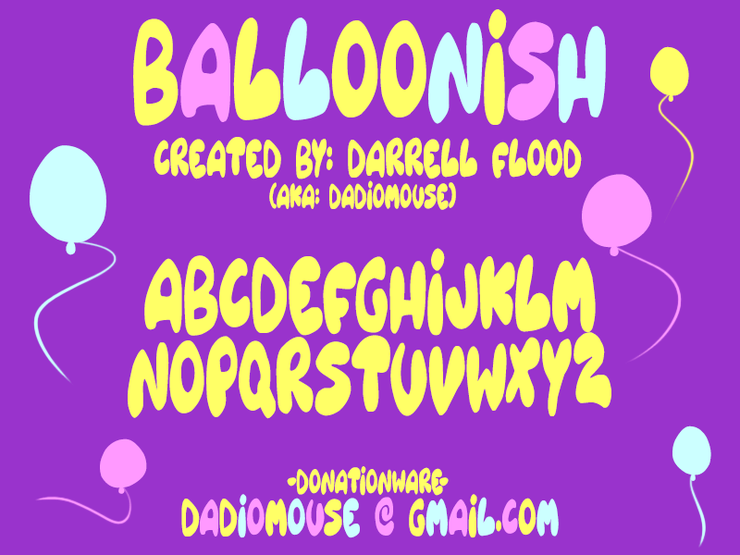 Balloonish字体 1