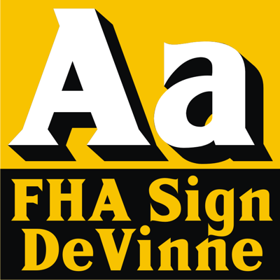 FHA Sign DeVinneNC字体 2