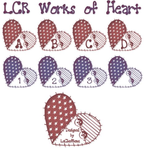 LCR Works of Heart字体 1