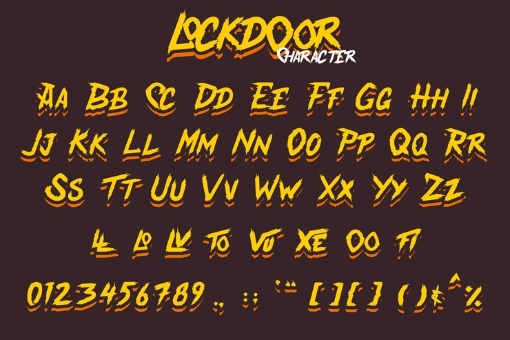 Lockdoor字体 8