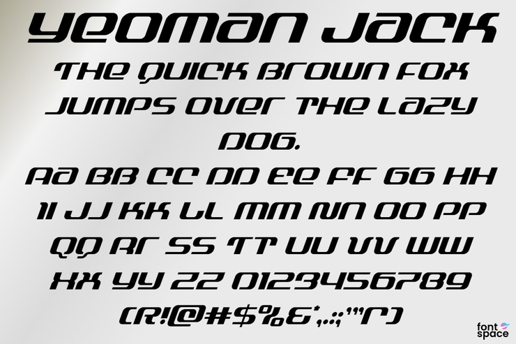 Yeoman Jack字体 2