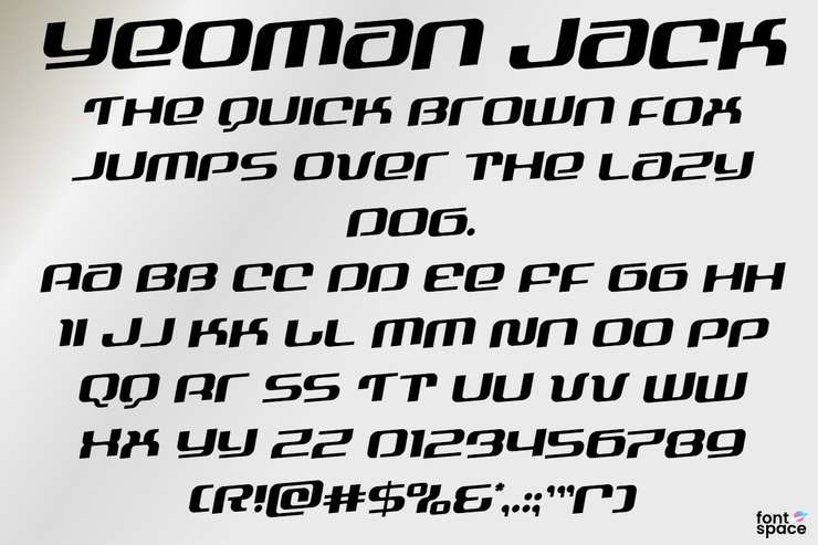 Yeoman Jack字体 7