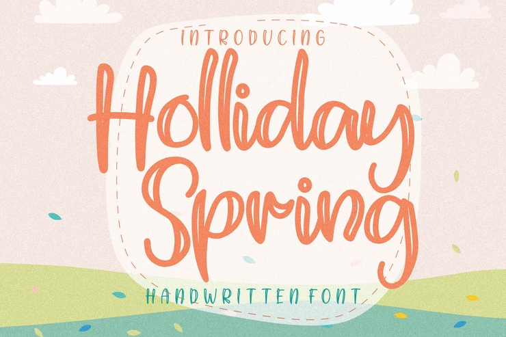 Holliday Spring字体 2