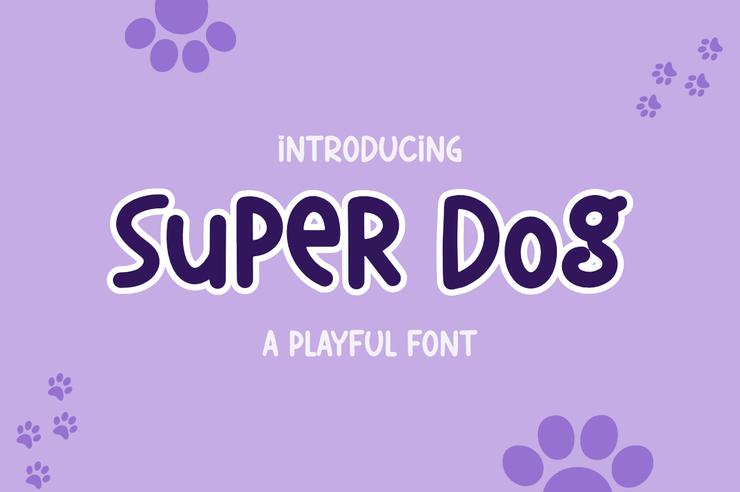 Super Dog字体 1