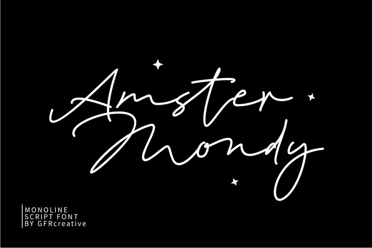 Amster Mondy字体 1
