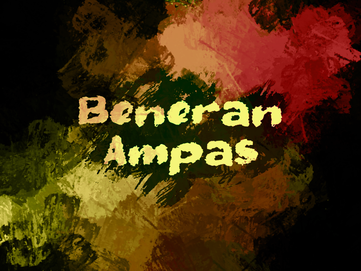 b Beneran Ampas字体 1