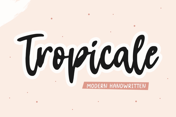Tropicale字体 1