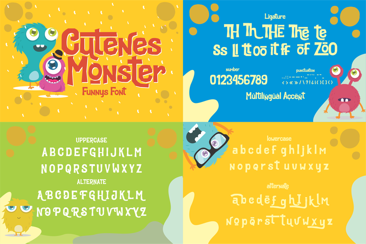 Cutenes Monster字体 1