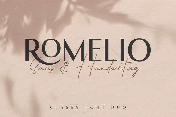 Romelio字体 3