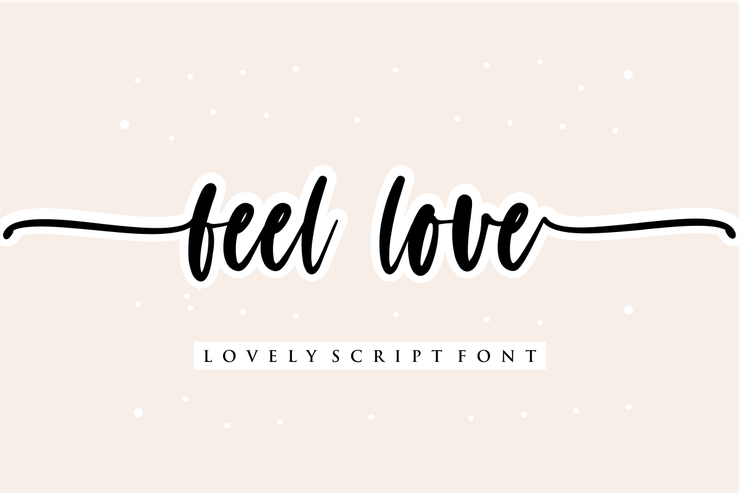feel love字体 1
